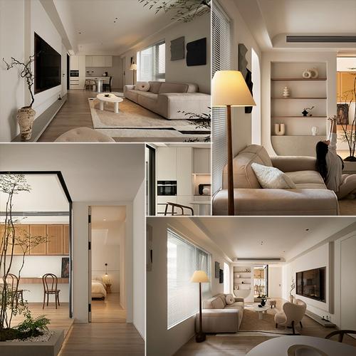 現(xiàn)代極簡奶油風住宅 高清實景案例與裝修效果圖合集